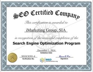 iMarketing Group, SIA - SEO Certified Company 2014-page-001 (1)