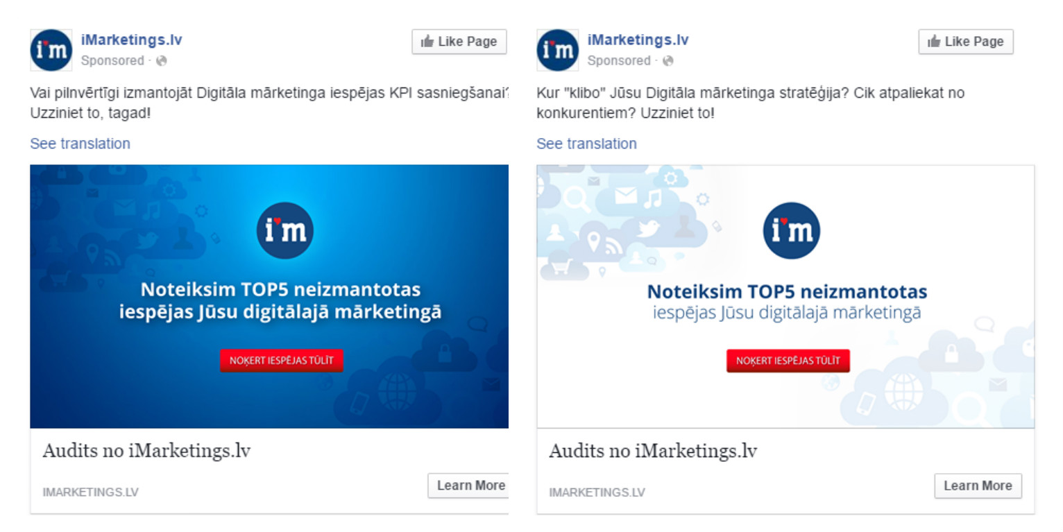 Facebook reklāma (Facebook Ads)